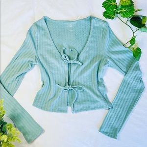 NWT So (Kohls) Tie-front Cardigan